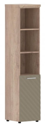 Шкаф колонка с глухой малой дверью и топом (правый) Торр ЛУКС ТЛХC 42.5 Р Дуб Каньон Капучино / Torr LUX TLHC R_0