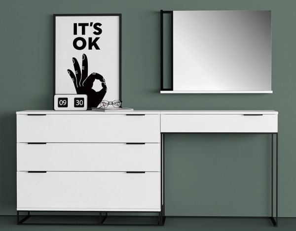 Туалетный стол Ситй 80 см. белый / City_7