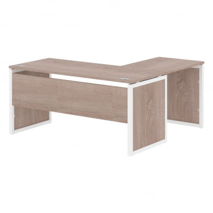 Стол письменный угловой левый КСТЕН-КП КСКПCТ 1615 Л Дуб Сонома Белый / XTEN-QP XQPCT L_0