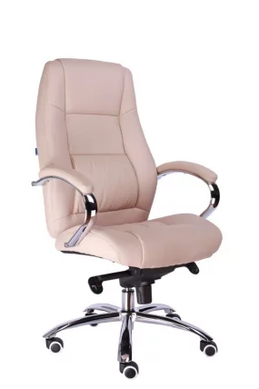Кресло руководителя Крон М экокожа Бежевый / Kron M_0