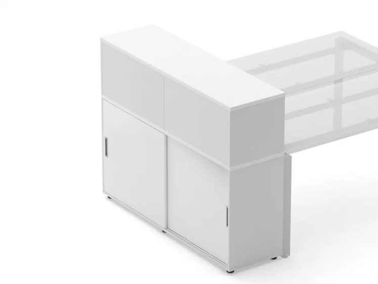 Тумба комбинированная высокая для рабочего модуля Дека 9.04.145 Белый / Deka_2