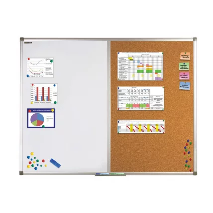 Доска комбинированная магнитно-маркерная БРАУБЕРГ для объявлений 90х120 см / BRAUBERG_0