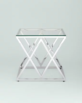 Журнальный стол ИНСИГНИЯ 55кс55 Серебро / 55x55_2