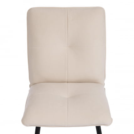 Стул обеденный Свеет флок , 46х55х88, молочный/черный, 4 / Sweet_5