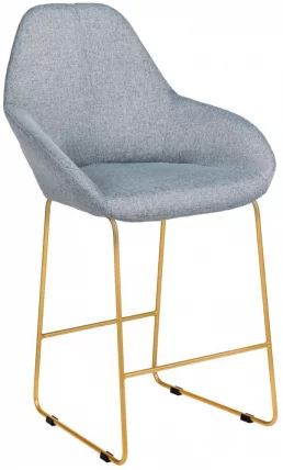 Стул полубарный Кент Грей/Линк Золото / Kent_0