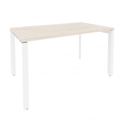 Стол рабочий на П-образном м/к ОНИКС О.МП-СП-3.8 Денвер Светлый/Белый / ONIX O.MP-SP-3.8_0