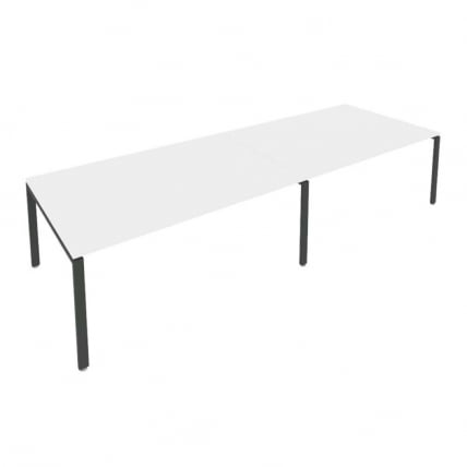 Переговорный стол (2 столешницы) Метал Сйстем Б.ПРГ-2.5 Белый/Антрацит / Metal System_0