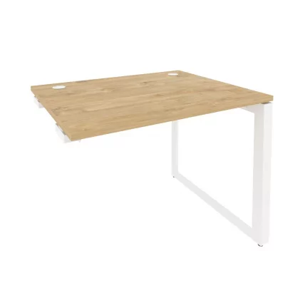 Стол-приставка на О-образном м/к к опорным элементам ОНИКС О.МО-СПР-1.8 Тиквуд Светлый/Белый / ONIX O.MO-SPR-1.8_0