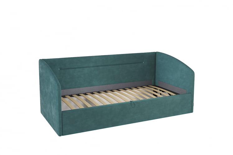 Кровать  0.9 Альба (Софа) КМ.С-16 сосна (велюр) / КМ.S-16_1