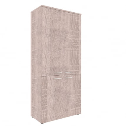 Шкаф для документов с глухими средними и малыми дверьми КСХC 85.3 Дуб Сонома / XHC_0