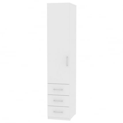 Шкаф распашный Риал(Х16)230х45х45ручкарейлинг160мм(Белый) / Риал(H16)230х45х45ручкарейлинг160мм(Белый)_0