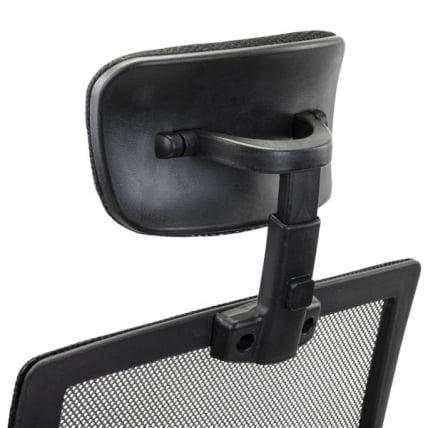 Кресло CРОМЕКС (КРОМЕКС) Дебут CХ-697 ХРОМ сетка/ткань ТВ черное / CROMEX Debut CH-697 TW_17