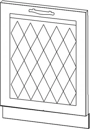Панель для посудомоечной машины Тиффани 19.69_2