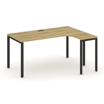 Стол эргономичный правый CОНCЕПТ CН.ОСА-002(Р) Дуб Винченцо Черный / CONCEPT CN.OSA-002(R)_0