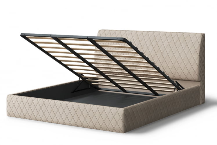 Кровать Хилтон, 2000 кс 1200 мм, бежевый / x_2