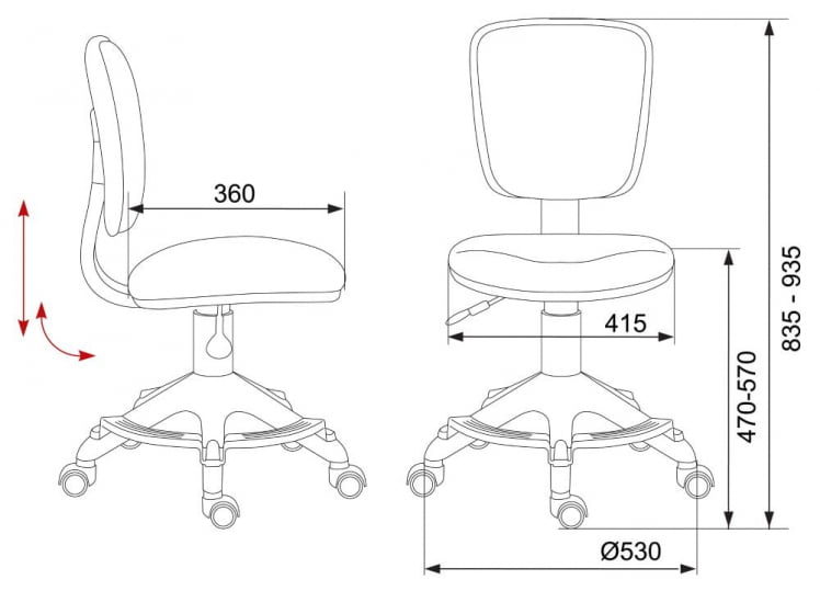 Кресло детское Бюрократ CХ-204-Ф/CАCТУС-ГН / CH-204-F/CACTUS-GN_3