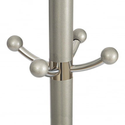 Вешалка Бара (мод. ГХ-8606) металл/хром/мрамор, 37 кс 37 кс 175 см, вхите (белый) / грей (серый) / Bara (mod. GH-8606) x x white grey_2