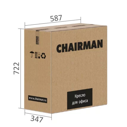 Кресло для оператора CHAIRMAN 020 экопремиум Черный_5