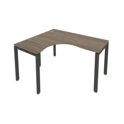 Стол письменный МЕТАЛ СЙСТЕМ Б.СА-3 Л Вяз/Антрацит / METAL SYSTEM_0