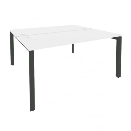 Рабочая станция на П-образном м/к ОНИКС О.МП-Д.РС-2.4.7 Белый Бриллиант/Антрацит / ONIX O.MP-D.RS-2.4.7_0