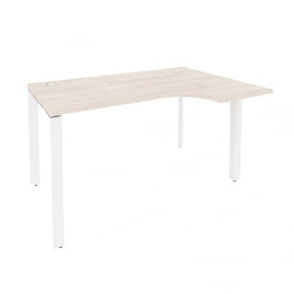 Стол эргономичный правый на П-образном м/к ОНИКС О.МП-СА-2Р Денвер Светлый/Белый / ONIX O.MP-SA-2R_0