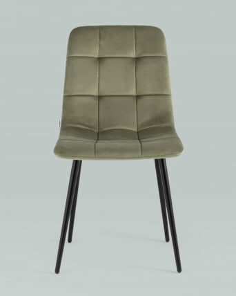 Стул Одди велюр Пыльно-оливковый_3