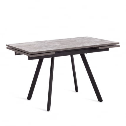 Стол ВИГО ЛДСП/ХПЛ/металл, 120 кс 80 кс 30 х 30 х 75 см, Мрамор черный/черный / VIGO ЛДСП/HPL/металл, x x_0
