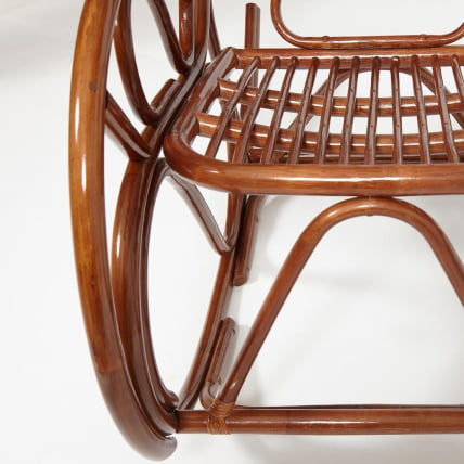 Кресло-качалка ВИЕННА (разборная) / без подушки / ротанг топ куалитй, 58кс133кс102 см, Пекан (орех) / VIENNA top quality, 58x133x102 Pecan_10