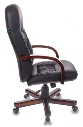 Кресло руководителя Бюрократ Т-9908/ВАЛНУТ Черный / T-9908/WALNUT_2