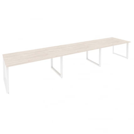 Стол переговорный (3 столешницы) ОНИКС О.МО-ПРГ-3.4 Денвер Светлый/Белый / ONIX O.MO-PRG-3.4_0