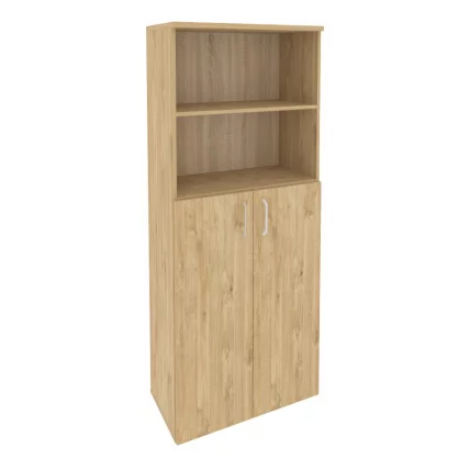 Шкаф высокий широкий (2 средних фасада ЛДСП) ОНИКС О.СТ-1.6 Тиквуд Светлый / ONIX O.ST-1.6_0