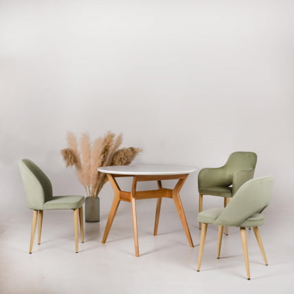 Кресло Ледгер Сканди Браун Темный Орех / Ledger_4