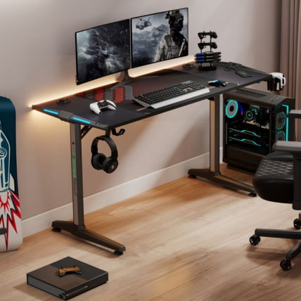 Стол для компьютера (для геймеров) ЕУРЕКА ГИП 55 Блаcк / EUREKA GIP Black_14