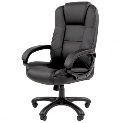 Кресло офисное CХАИРМАН 600 экокожа Черный / CHAIRMAN_1