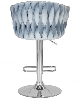 Стул барный ДОБРИН МАРCЕЛ Пудрово-голубой велюр МДЖ9-74 / DOBRIN MARCEL MJ9-74_4