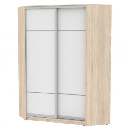 Шкаф-купе ЙА-198х1250-1(ДСС-Белый-Д4Д4) / YA-198х1250-1(ДСС-Белый-D4D4)_0