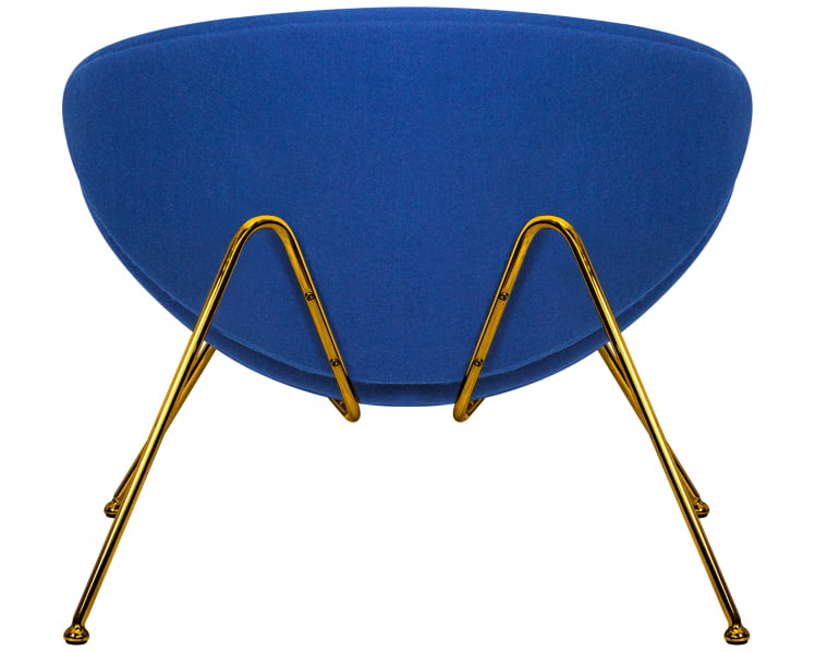 Кресло дизайнерское ДОБРИН ЕМИЛЙ (синяя ткань АФ6, золотое основание) / DOBRIN EMILY AF6,_3