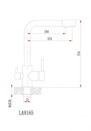 Кухонный смеситель ГРАНУЛА 2015 Шварц / GRANULA_1