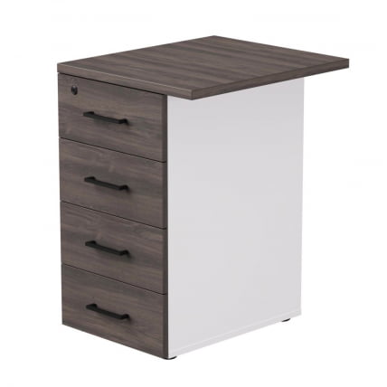 Тумба приставная с топом Еверпроф ЕВО 254Т1203 Дуб Пасадена Белый / Everprof EVO_0