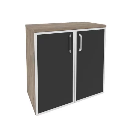 Шкаф низкий широкий ОНИКС О.СТ-3.2Р блаcк Тиквуд Темный / ONIX O.ST-3.2R black_0