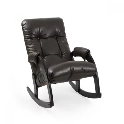 Кресло-качалка Модель 67 венге / Вегас лите амбер / Vegas lite amber_0