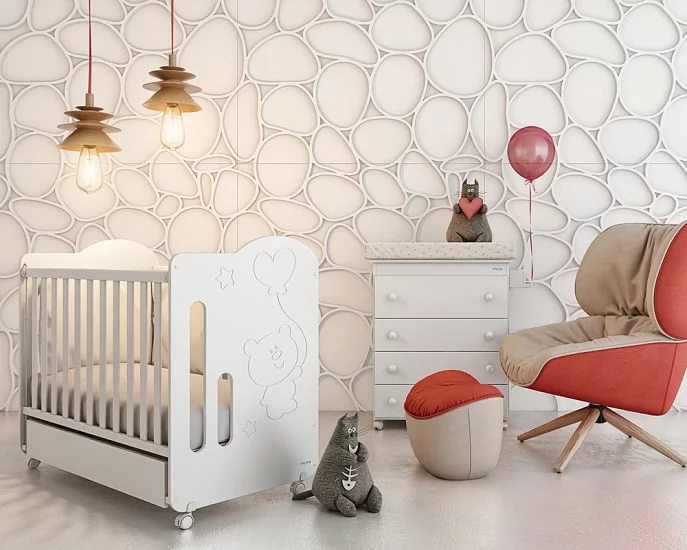 Кровать Микуна Глобито 120кс60 Вхите / Micuna Globito 120x60 White_2