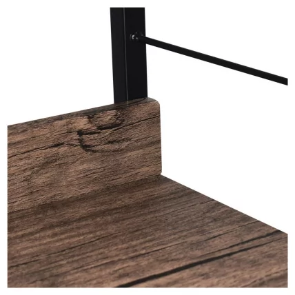 Стеллаж на металлокаркасе БРАБИКС ЛОФТ СХ-002 Мореный дуб / BRABIX LOFT SH-002_5