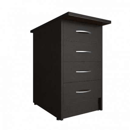 Тумба приставная (с замком) Рива А.ТП-4.2Ф-С Венге Цаво / Riva А.ТП-4.2F-S_0