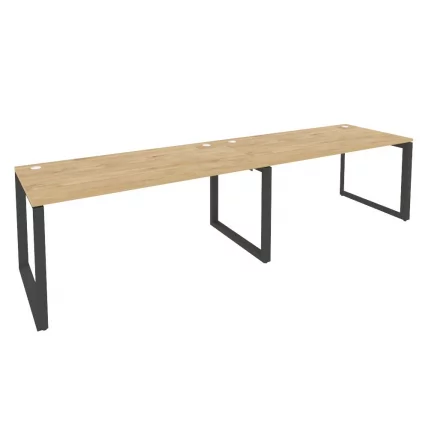 Рабочая станция на О-образном м/к ОНИКС О.МО-РС-2.4.8 Тиквуд Светлый/Антрацит / ONIX O.MO-RS-2.4.8_0