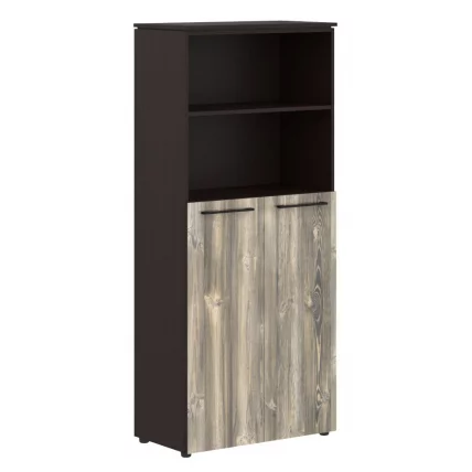 Шкаф с глухими средними дверьми МХC 85.6 Дуб Базель/Венге Магия / MHC_0