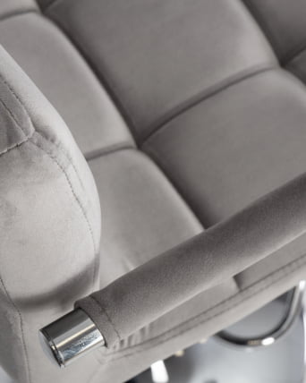 Стул барный ДОБРИН КРУГЕР АРМ Серый велюр МДЖ9-75 / DOBRIN KRUGER ARM MJ9-75_9