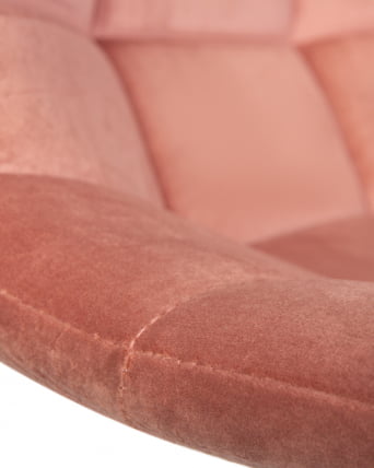 Стул барный ДОБРИН ТАИЛОР ВХИТЕ Пудрово-розовый велюр МДЖ9-32 / DOBRIN TAILOR WHITE MJ9-32_9