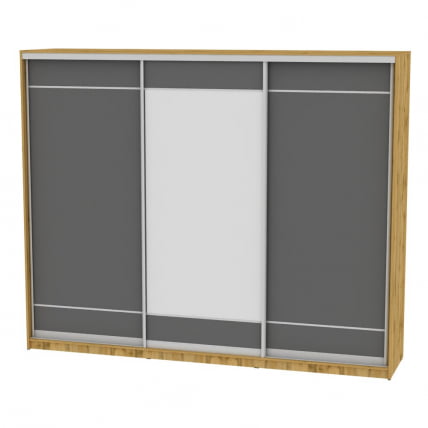 Шкаф-купе Б-220х270х60-1(ДВ-Графит-Д7Д8Д7) / B-220х270х60-1(ДВ-Графит-D7D8D7)_0
