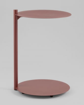 Журнальный столик Сиара металл бордовый / Siara_6
